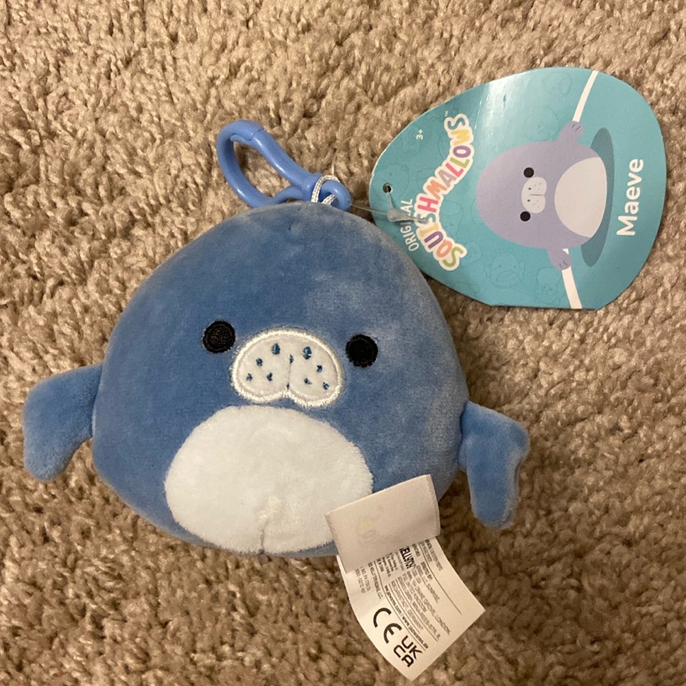 Maeve the Manatee Squishmallow Clip on